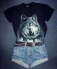 Wolf Shirt- FOR 80's GIRLZ