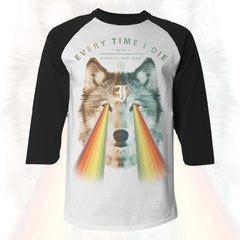 Wolf Shirt - Rainbow Laser Eyes